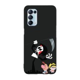 Husa compatibila cu Oppo A73, Viceversa, model Billy and Mandy characters, Silicon, TPU, Transparent, Carcasa