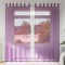 vidaXL Perdele Voile cu Bucle 2 buc Violet 140x245 cm