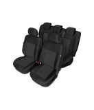 Set huse scaune auto model ARES pentru Ford Fiesta MK7 din 2017-2023, huse fata si spate Kegel, HUSE DEDICATE