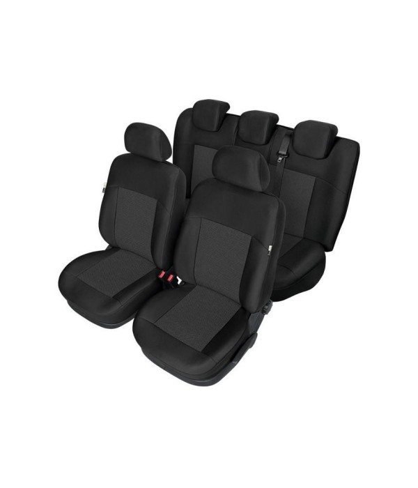 Set huse scaune auto model ARES pentru Ford Fiesta MK7 din 2017-2023, huse fata si spate Kegel, HUSE DEDICATE AutoDrive ProParts