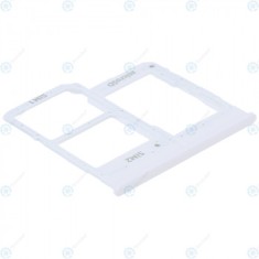 Samsung Galaxy A20e (SM-A202F) Tava Sim + Tava pentru card MicroSD alb GH98-44377B
