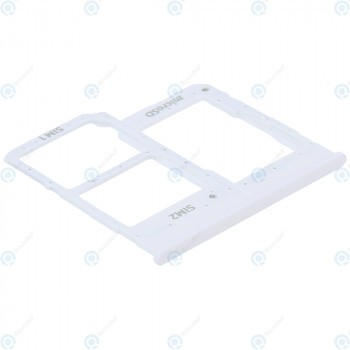 Samsung Galaxy A20e (SM-A202F) Tava Sim + Tava pentru card MicroSD alb GH98-44377B foto