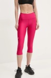 Under Armour pantaloni femei, culoarea bordo, neted