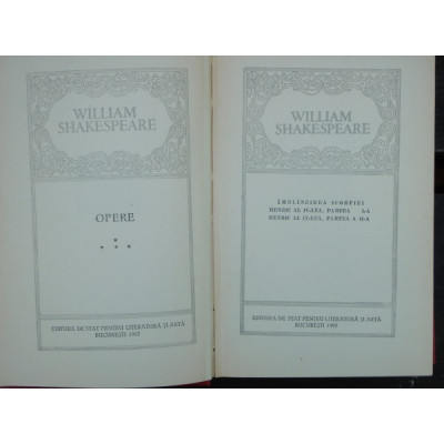 OPERE 4 - WILLIAM SHAKESPEARE foto