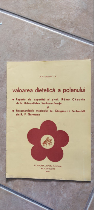 VALOAREA DIETETICA A POLENULUI - APIMONDIA