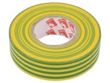 Bandă Electroizolantă 19mm x 25m Galben-Verde