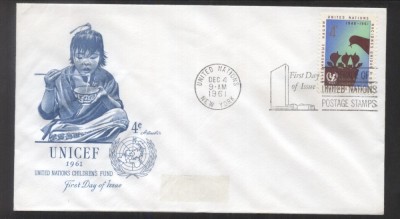 UN New York 1961 UNICEF Mi.112 FDC UN.197 foto