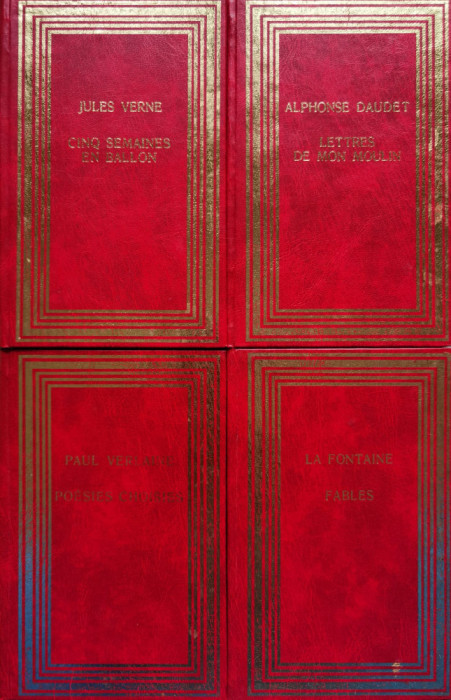 Pachet 4 Romane In Limba Franceza - Paul Verlaine, La Fontaine, Alphonse Daudet, Jules, C629