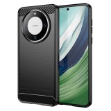 Husa carbon compatibila huawei mate 60, tech antisoc, negru