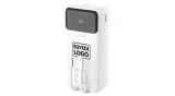 CU LOGO UNIC Dudao K15MAX 30000mAh PD 22.5W Powerbank cu cabluri &icirc;ncorporate - Alb