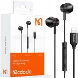 Mcdodo Căști Cu Fir Cu Microfon In-Ear Lightning Pentru Iphone 14 13