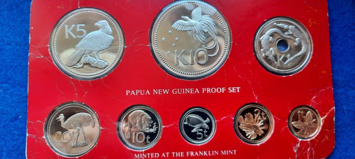 PAPUA NOUA GUINEE 10,5,1 KINA 20,10,5,2,1 TOEA