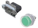 Comutator Apăsare 22mm NO Verde 3A/240VAC