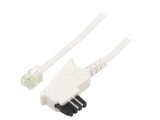 Cablu Telefon RJ11 Goobay 15m Alb Mufă F TAE CCA 68542