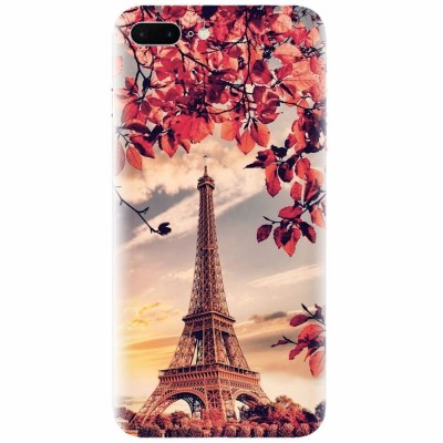 Husa silicon pentru Apple Iphone 8 Plus, Eifel Tower foto