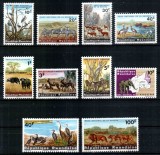 Ruanda Rwanda, Mi #104-113 A**, fauna, animale, pasari, MNH, cota 15 &euro;!