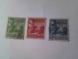 Serie mica Samoa Britanic 1921 Casuta si Steagul britanic 3 valori stampilate