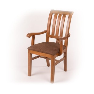 SCAUN KING CU COTIERA SI SPATAR LAMELE STOFA PLUS - Wenge Negru foto