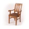 SCAUN KING CU COTIERA SI SPATAR LAMELE STOFA PLUS - Wenge Negru