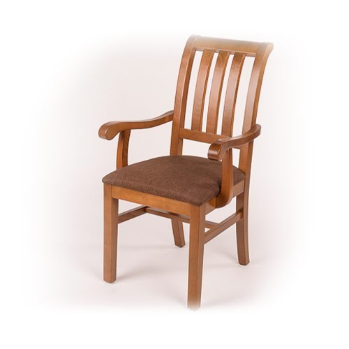 SCAUN KING CU COTIERA SI SPATAR LAMELE STOFA PLUS - Wenge Negru