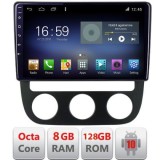Navigatie VW Golf 5 2004-2010 clima automatica Android radio gps internet Octa Core 8+128 LTE KIT-golf5-automatic+EDT-E610 CarStore Technology