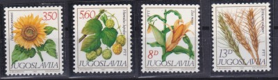DB Flora Plante Agricole 1981 4 v. MNH foto