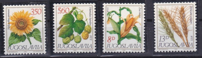 DB Flora Plante Agricole 1981 4 v. MNH