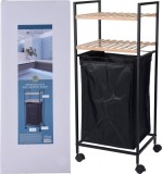 Cumpara ieftin Raft de Baie cu Cos pentru Rufe, Design Compact si Mobil
