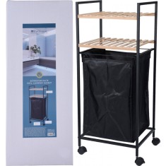 Raft de Baie cu Cos pentru Rufe, Design Compact si Mobil