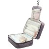 Organizator, cosmetice, pentru calatorie, Material textil durabil si rezistent la apa, Compartimente multiple, gri, Oem
