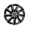 Set 4 Capace Roti potrivite jantelor de 14 inch, pentru Toyota, model Stig Extra Black &amp; White, Autohelix MSA