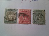 3 Timbre Jamaica colonie britanica Emblema : 1x1903 12p si 2x 1906 , stampilate