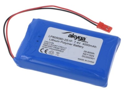 Acumul: Li-Po 7,4V 4000mAh cabluri,contector JST SYP-02T-1 foto