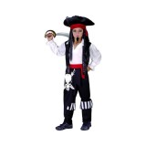 Costum carnaval Capitan Pirat pentru Copii, 5 -6 ani ( 110/120 cm)