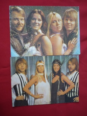 CARTI POSTALE ABBA LOT 2 BUC foto