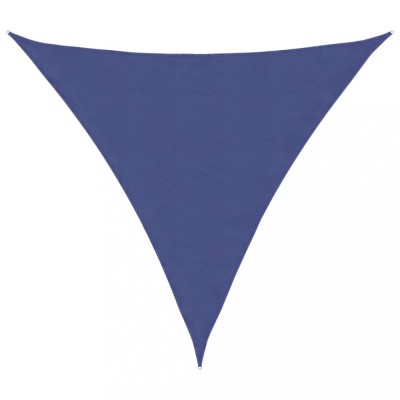 Parasolar, albastru, 5x5x5 m, tesatura oxford, triunghiular foto