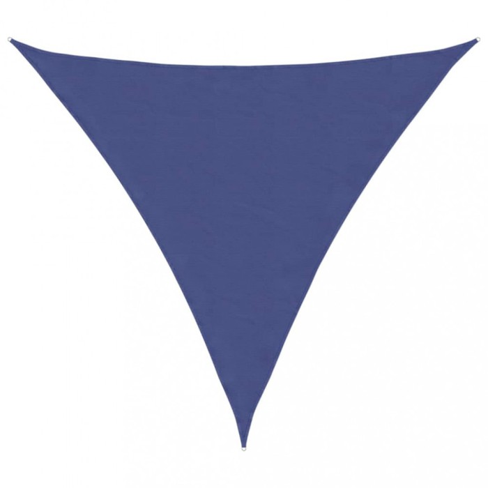 Parasolar, albastru, 5x5x5 m, tesatura oxford, triunghiular