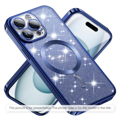 Husa pentru Samsung Galaxy A16 4G / A16 5G - Techsuit Luxury Glitter MagSafe - Deep Blue foto