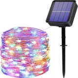 Cumpara ieftin BZRSH Instalatie Luminoasa Solara Cupru 30m 300 LED-uri 8 Efecte Multicolor IP65 Telecomanda