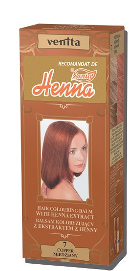 Balsam colorant par henna sonia nr.7 - cupru 75gr kian cosmetics