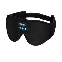 Set Masca de dormit cu casti Bluetooth, JENUOS, protectie nas, bumbac, universal, Unisex, Negru