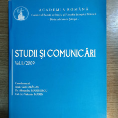 Studii si comunicari vol. II/2009 (Academia Romana -Divizia de Istoria Stiintei)