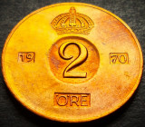 Cumpara ieftin Moneda 2 ORE - SUEDIA, anul 1970 * cod 4282 B, Europa