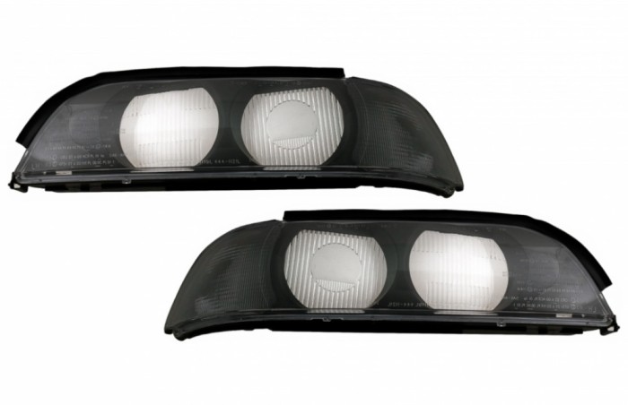 Set Sticle Faruri Stanga &amp; Dreapta BMW Seria 5 E39 (1995-2000) Performance AutoTuning