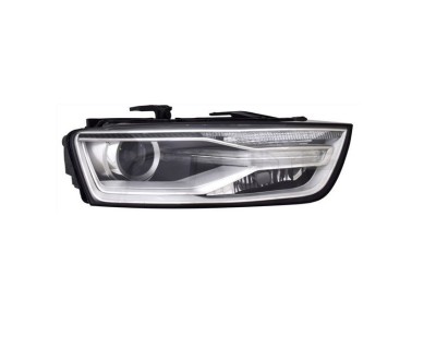 Far Audi Q3 (8u), 01.2015-08.2018, montare fata, dreapta, bi-xenon; cu lumini de zi tip LED; D5S+H8+LED; electric; fara modul LED; fara bec xenon; fa foto