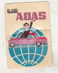 bnk cld Calendar de buzunar - 1972 - ADAS