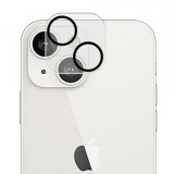 Folie de protectie Camera Spate Lito S+ pentru Apple iPhone 14 Plus / 14, Sticla Securizata, Neagra