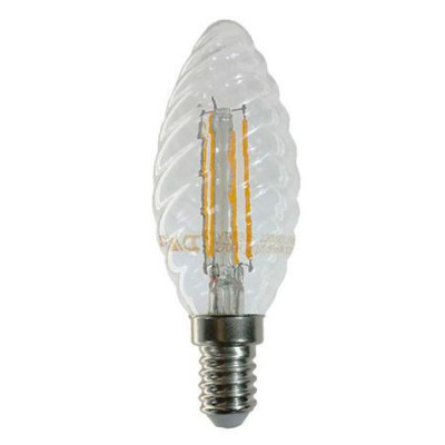 Bec E14 LED cu filament LED 4W 2700K spirala V-TAC foto