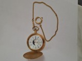 Ceas Royal Quartz, placat cu aur.
