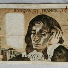 Franța - 500 Francs / franci (1969)